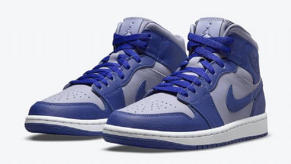 Boty Nike Air Jordan 1 Mid Tops Georgetown Pro Ženy Tmavě Modrá Modrý