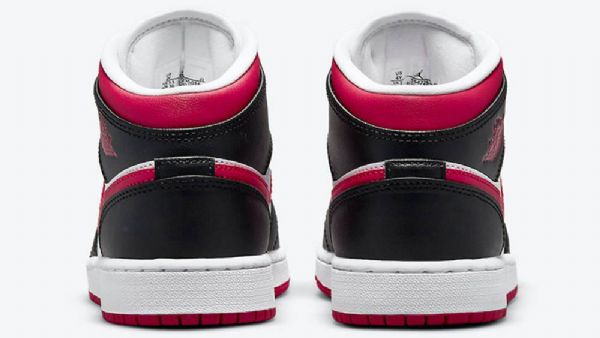 Boty Nike Air Jordan 1 Mid Tops Gs Pro Ženy Bílá Černá Červená