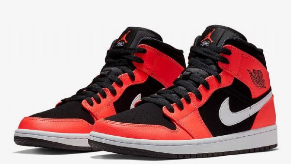 Boty Nike Air Jordan 1 Mid Tops Infrared 23 Pro Muže Černá Červený