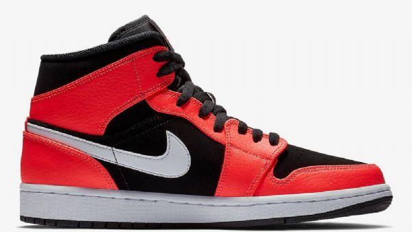 Boty Nike Air Jordan 1 Mid Tops Infrared 23 Pro Muže Černá Červený