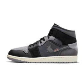 Boty Nike Air Jordan 1 Mid Tops Inside Out Pro Ženy Černo-šedá