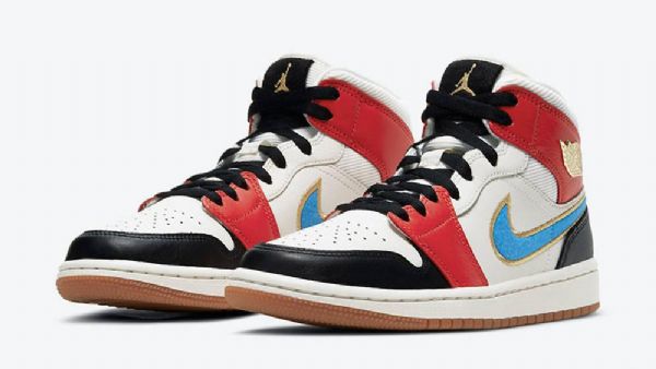 Boty Nike Air Jordan 1 Mid Tops Let(her)man Pro Ženy Vícebarevné