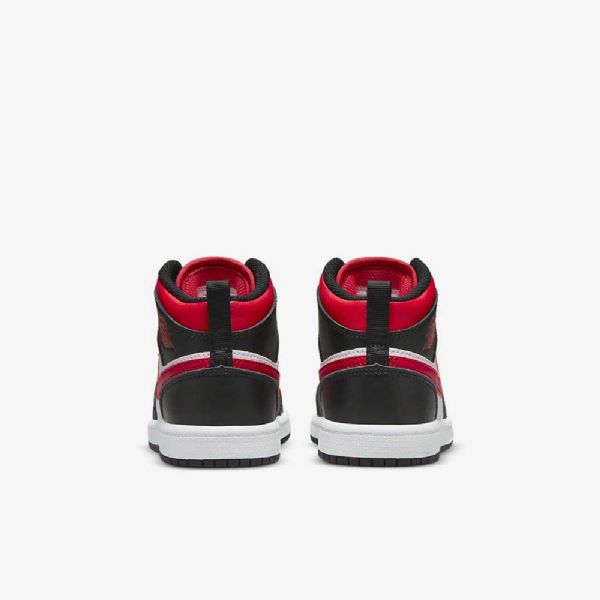 Boty Nike Air Jordan 1 Mid Tops Pro Děti Černá Bílý Červený