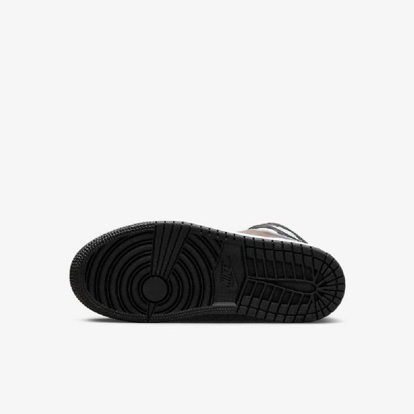 Boty Nike Air Jordan 1 Mid Tops Pro Děti Černá Červený Dark