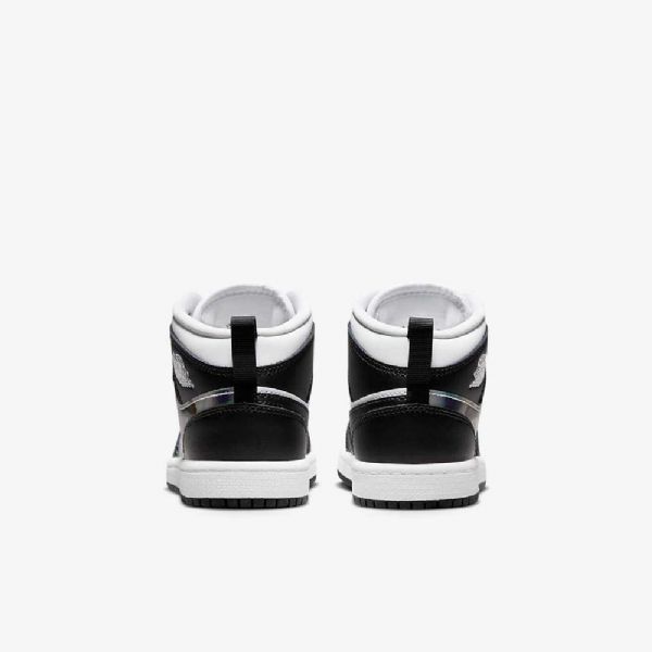 Boty Nike Air Jordan 1 Mid Tops Pro Děti Černá Červený Dark