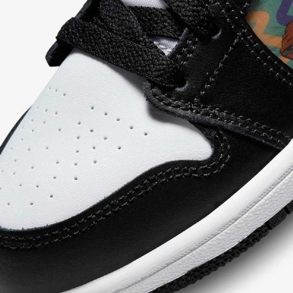 Boty Nike Air Jordan 1 Mid Tops Pro Děti Černá Červený Dark