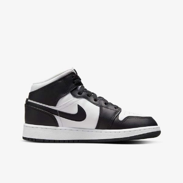 Boty Nike Air Jordan 1 Mid Tops Pro Děti Černá Červený Dark