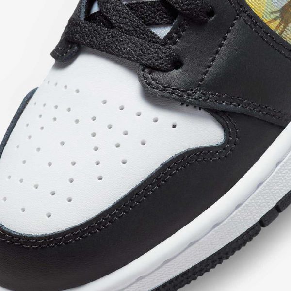 Boty Nike Air Jordan 1 Mid Tops Pro Děti Černá Červený Dark