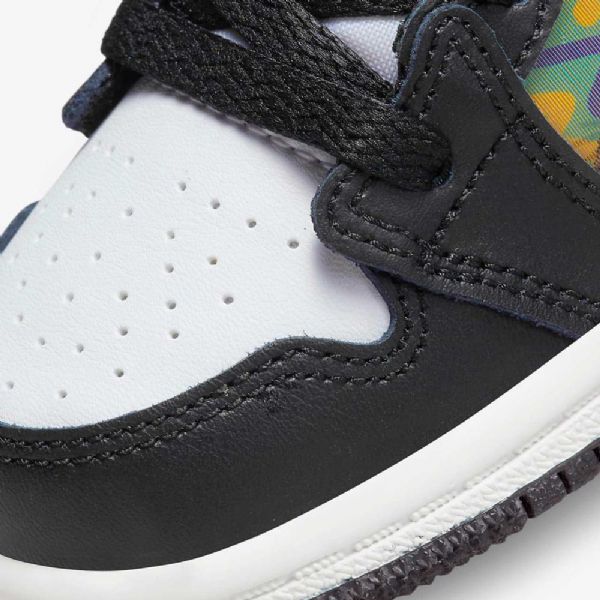 Boty Nike Air Jordan 1 Mid Tops Pro Děti Černá Červený Dark
