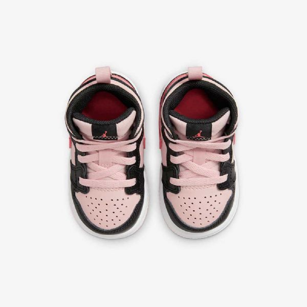 Boty Nike Air Jordan 1 Mid Tops Pro Děti Růžový Černá