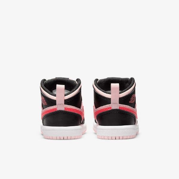 Boty Nike Air Jordan 1 Mid Tops Pro Děti Růžový Černá
