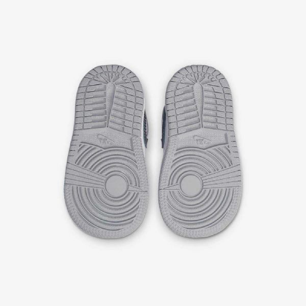 Boty Nike Air Jordan 1 Mid Tops Pro Děti Světle Šedá Bílá