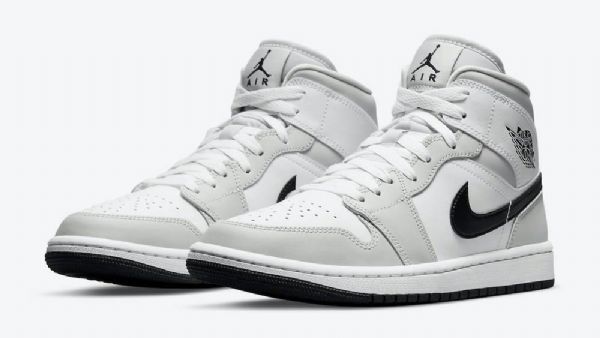 Boty Nike Air Jordan 1 Mid Tops Pro Ženy Světle Šedé