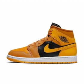 Boty Nike Air Jordan 1 Mid Tops Pro Ženy Žluté Zlato