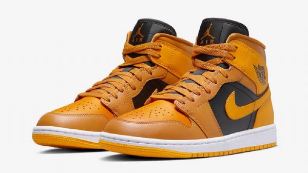 Boty Nike Air Jordan 1 Mid Tops Pro Ženy Žluté Zlato