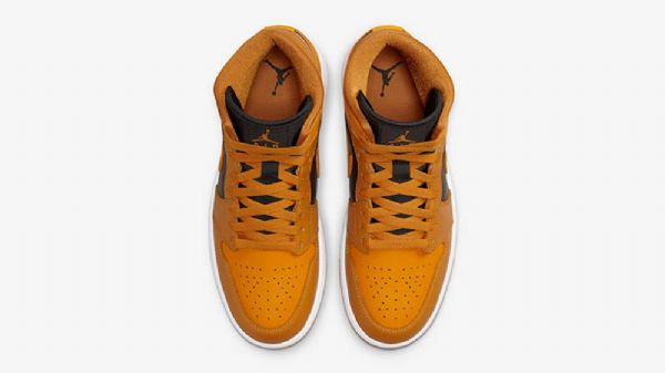 Boty Nike Air Jordan 1 Mid Tops Pro Ženy Žluté Zlato
