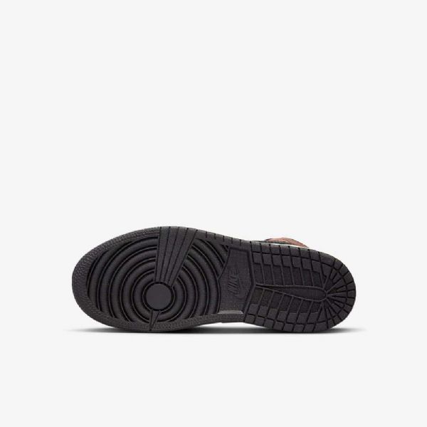 Boty Nike Air Jordan 1 Mid Tops Se Pro Děti Černá Bílý