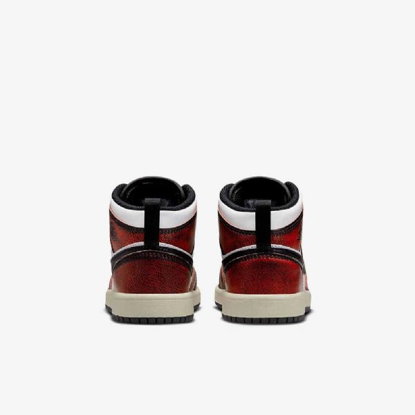 Boty Nike Air Jordan 1 Mid Tops Se Pro Děti Černá Bílý
