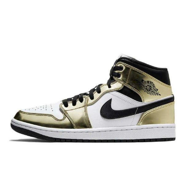 Boty Nike Air Jordan 1 Mid Tops Se Pro Muže Zlaté