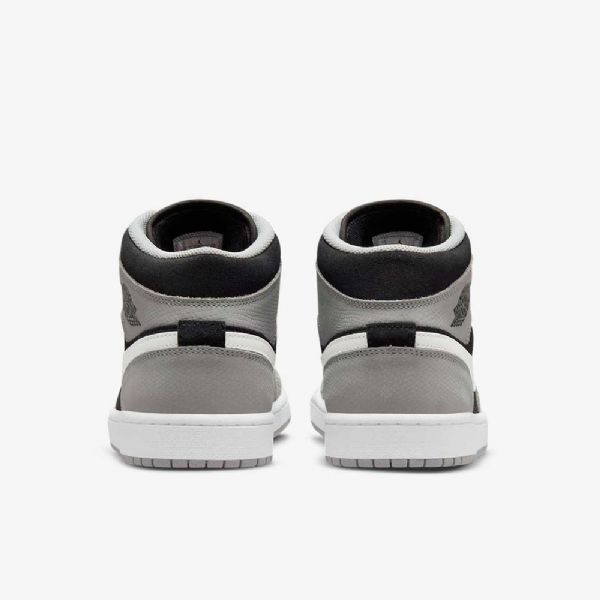 Boty Nike Air Jordan 1 Mid Tops Se Pro Ženy Černá Bílá Světle Šedá Červená