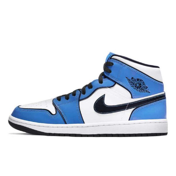Boty Nike Air Jordan 1 Mid Tops Se Signal Pro Ženy Modré