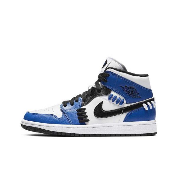 Boty Nike Air Jordan 1 Mid Tops Se Sisterhood Pro Muže Modré