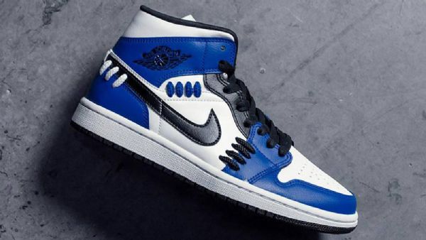 Boty Nike Air Jordan 1 Mid Tops Se Sisterhood Pro Muže Modré