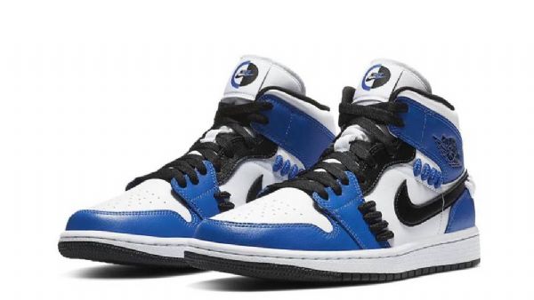 Boty Nike Air Jordan 1 Mid Tops Se Sisterhood Pro Muže Modré