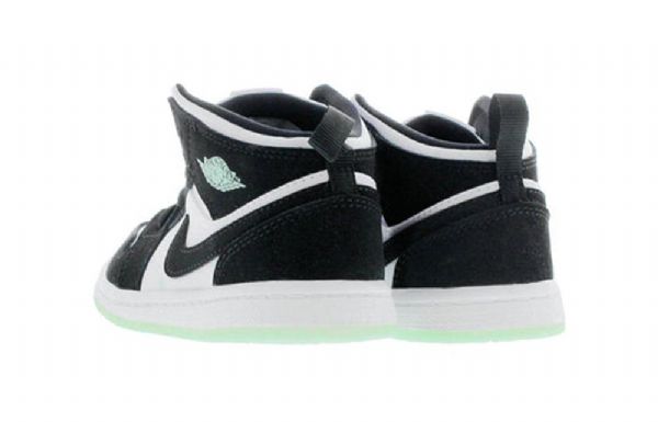 Boty Nike Air Jordan 1 Mid Tops Se Td Pro Děti Černá Zelená Červený