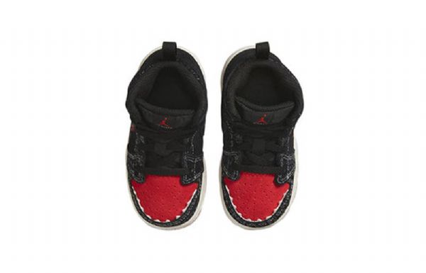 Boty Nike Air Jordan 1 Mid Tops Se Td Pro Děti Černé