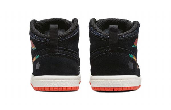 Boty Nike Air Jordan 1 Mid Tops Se Td Pro Děti Černé