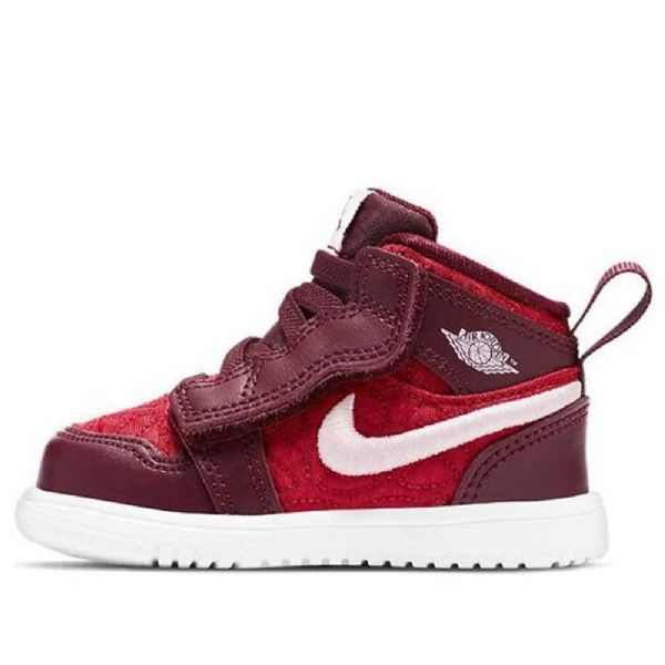 Boty Nike Air Jordan 1 Mid Tops Se Td Pro Děti Červené