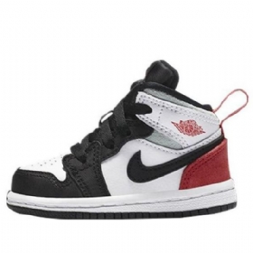 Boty Nike Air Jordan 1 Mid Tops Se Td Pro Děti Červený Černá