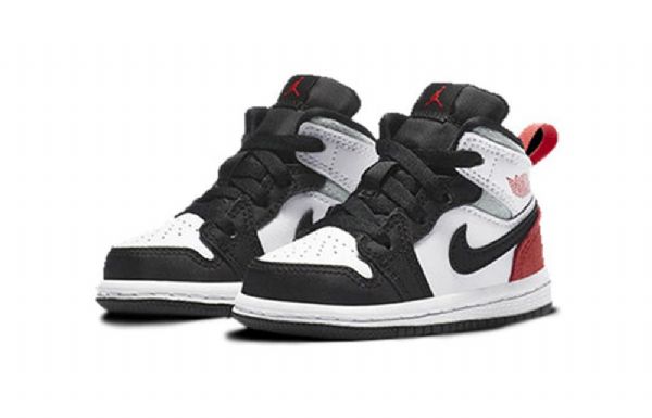 Boty Nike Air Jordan 1 Mid Tops Se Td Pro Děti Červený Černá