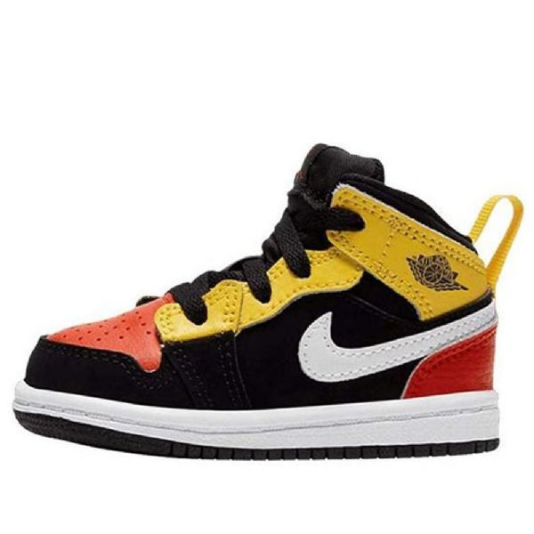 Boty Nike Air Jordan 1 Mid Tops Se Td Pro Děti Oranžová