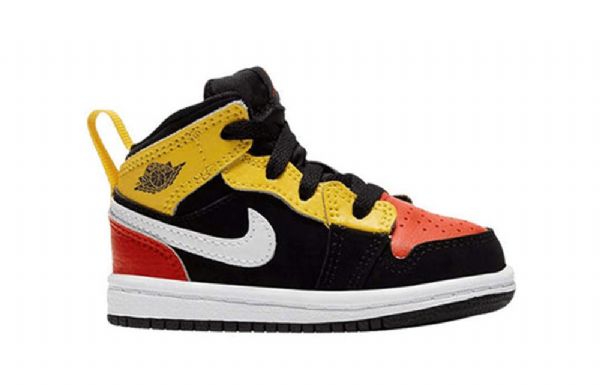Boty Nike Air Jordan 1 Mid Tops Se Td Pro Děti Oranžová