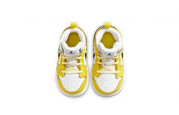 Boty Nike Air Jordan 1 Mid Tops Se Td Pro Děti Růžový Žlutá