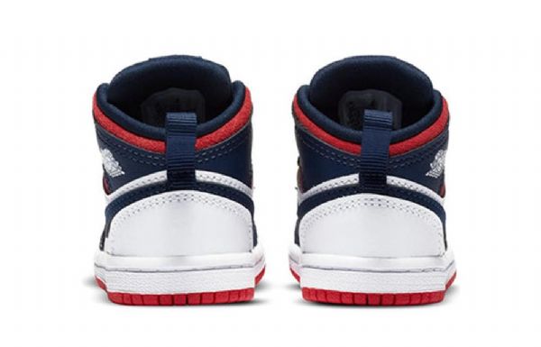 Boty Nike Air Jordan 1 Mid Tops Se Td Pro Děti Tmavě Modrá Bílý