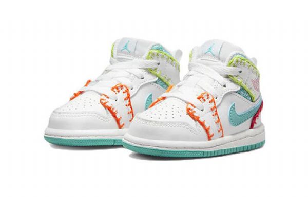 Boty Nike Air Jordan 1 Mid Tops Se Td Pro Děti Vícebarevné