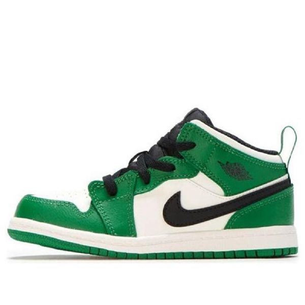 Boty Nike Air Jordan 1 Mid Tops Se Td Pro Děti Zelené