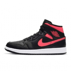 Boty Nike Air Jordan 1 Mid Tops Siren Pro Muže Černá Červený