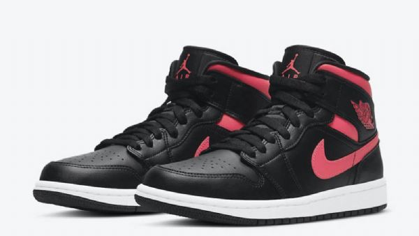 Boty Nike Air Jordan 1 Mid Tops Siren Pro Muže Černá Červený