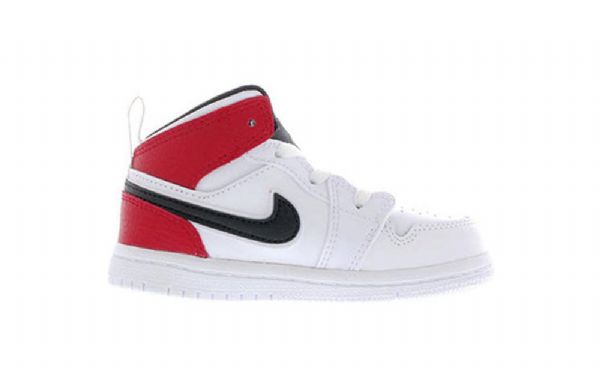 Boty Nike Air Jordan 1 Mid Tops Td Pro Děti Bílá Červená