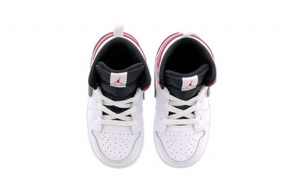 Boty Nike Air Jordan 1 Mid Tops Td Pro Děti Bílá Červená