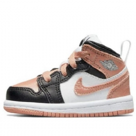 Boty Nike Air Jordan 1 Mid Tops Td Pro Děti Bílý Light