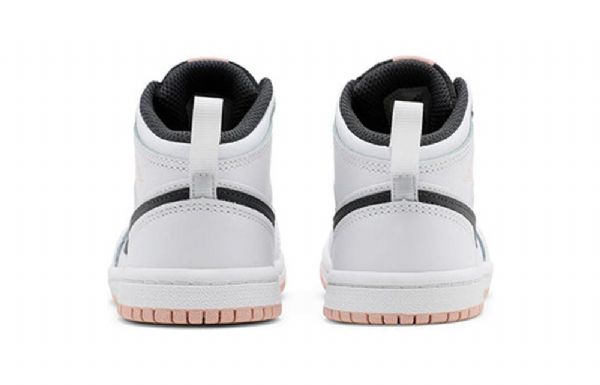 Boty Nike Air Jordan 1 Mid Tops Td Pro Děti Bílý Oranžový