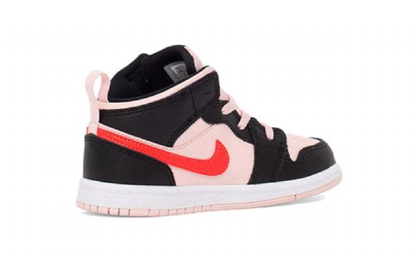 Boty Nike Air Jordan 1 Mid Tops Td Pro Děti Černá Růžový