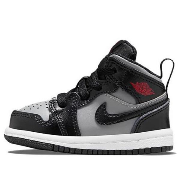 Boty Nike Air Jordan 1 Mid Tops Td Pro Děti Černá Šedá