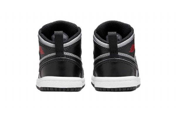 Boty Nike Air Jordan 1 Mid Tops Td Pro Děti Černá Šedá