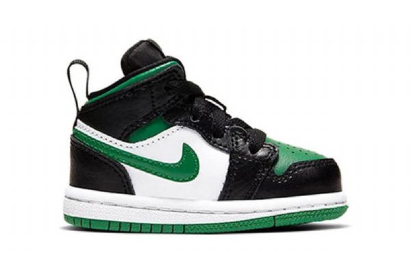Boty Nike Air Jordan 1 Mid Tops Td Pro Děti Černá Zelená
